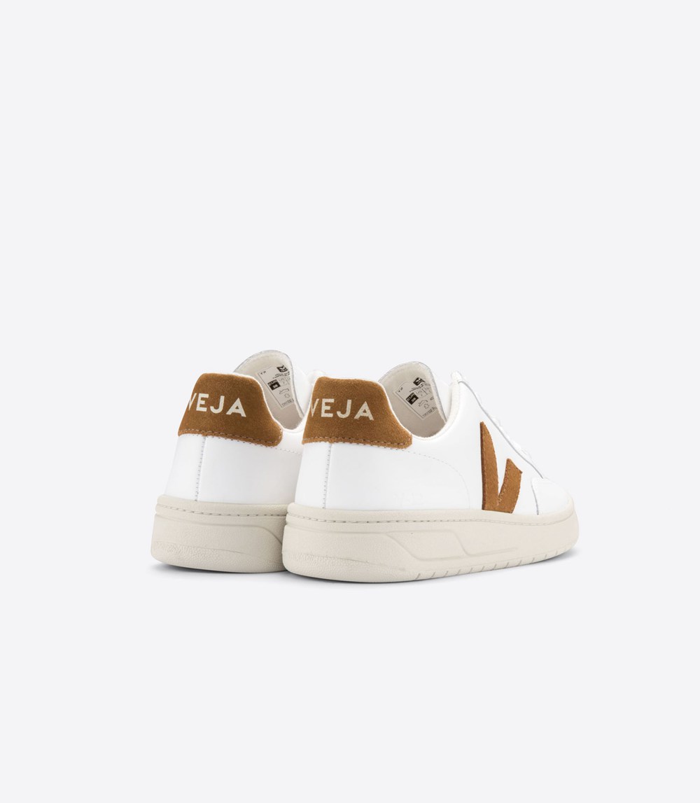 Veja Sneakers Mens - V-12 Leather - White - 4829BEFXV